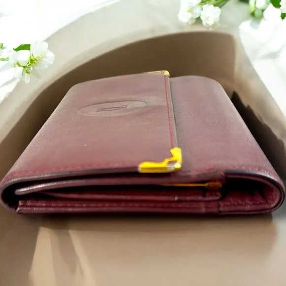 Cartier Trifold Snap Button Wallet with Kiss-Lock - Picture 6 of 16